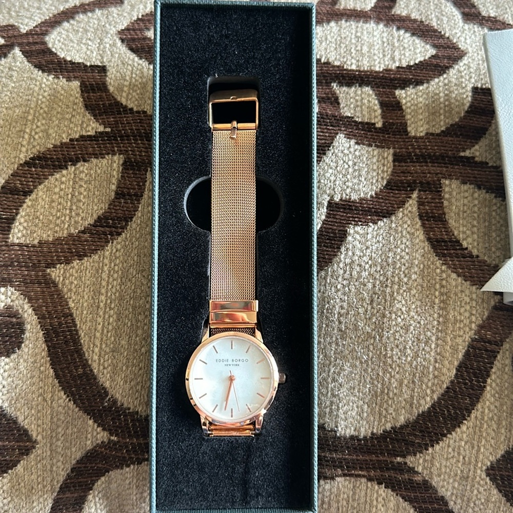Eddie Borgo Women’s Watch, rose gold, NEW in box.